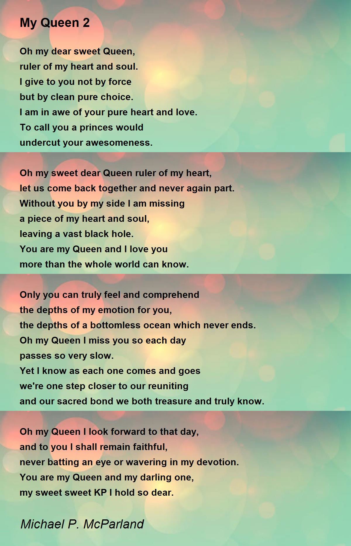 Poem queen you my are We Are