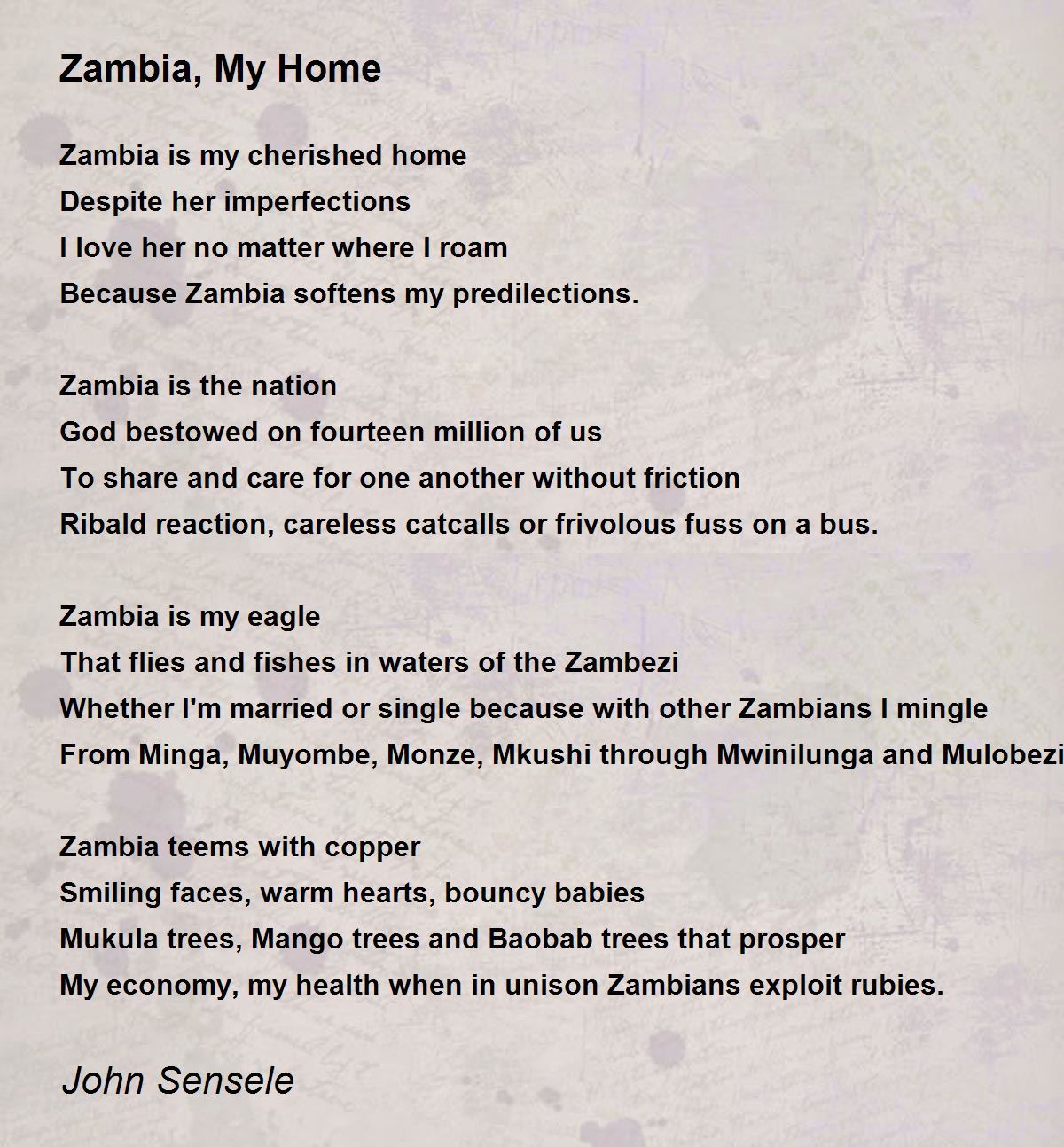 Zambia My Home Zambia My Home Poem By John Sensele zambia-my-home-zambia-my-home-poem-by-john-sensele