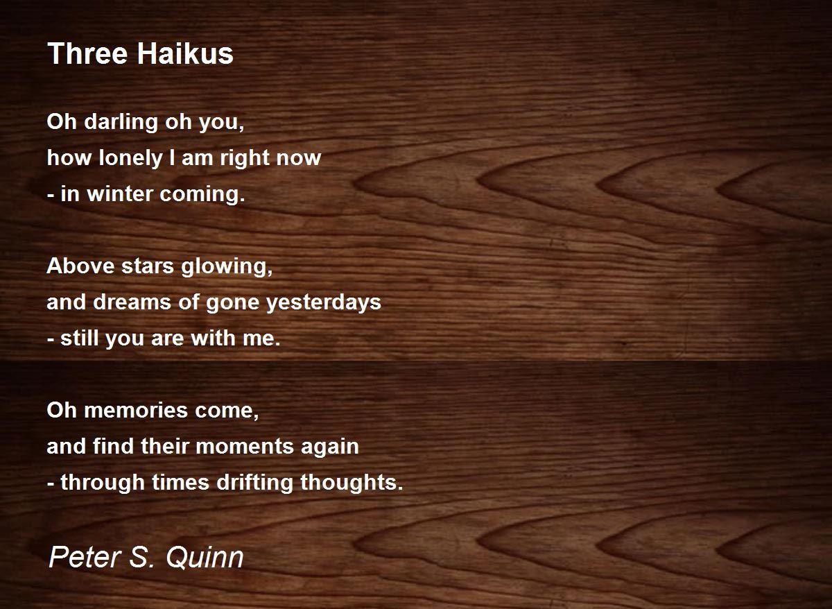 Haiku Poems About Trees