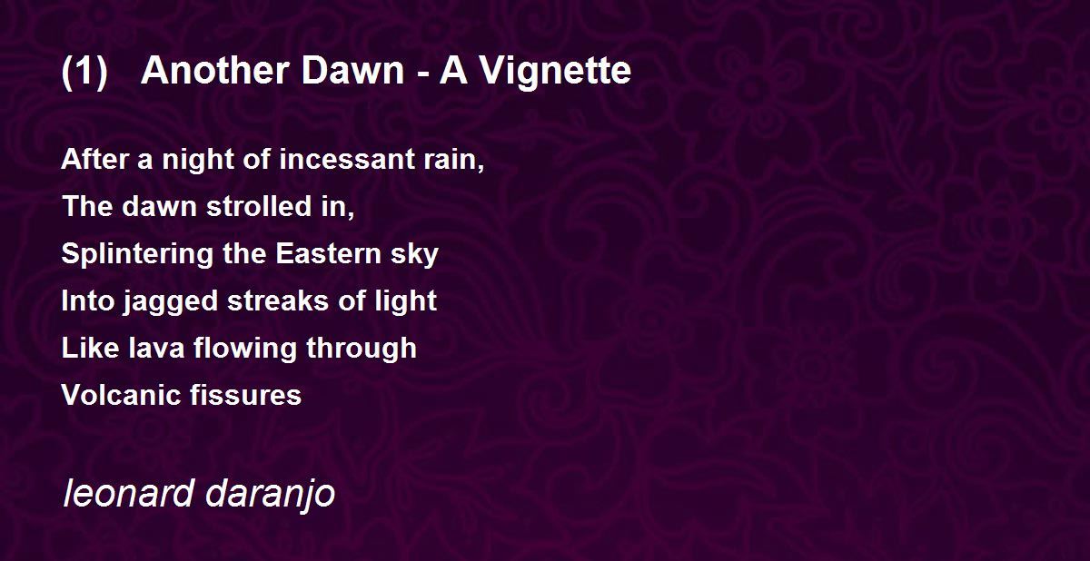 (1) Another Dawn A (1) Another Dawn A Poem by