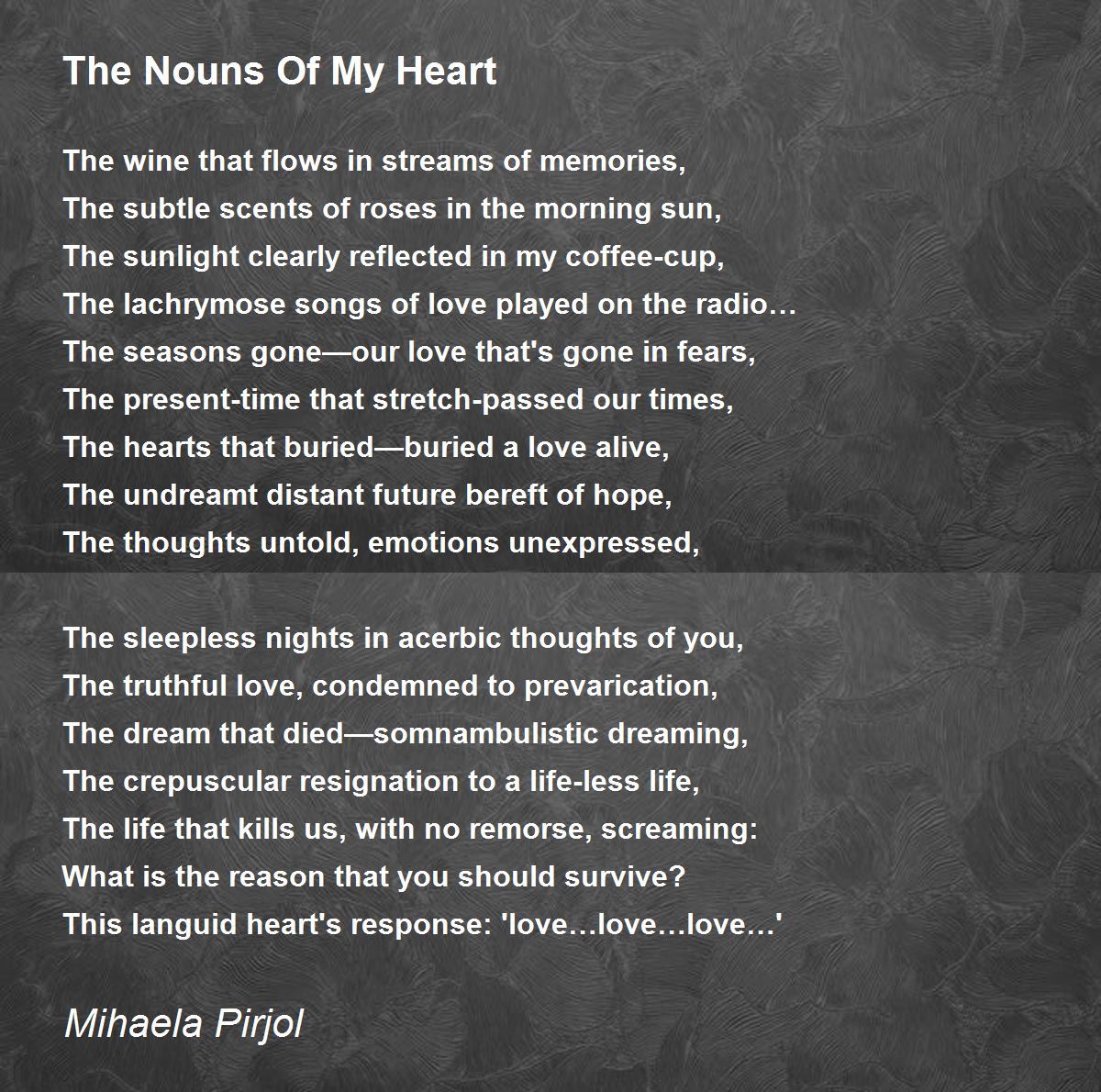 Nouns Poems Poems For Nouns Poem Hunter
