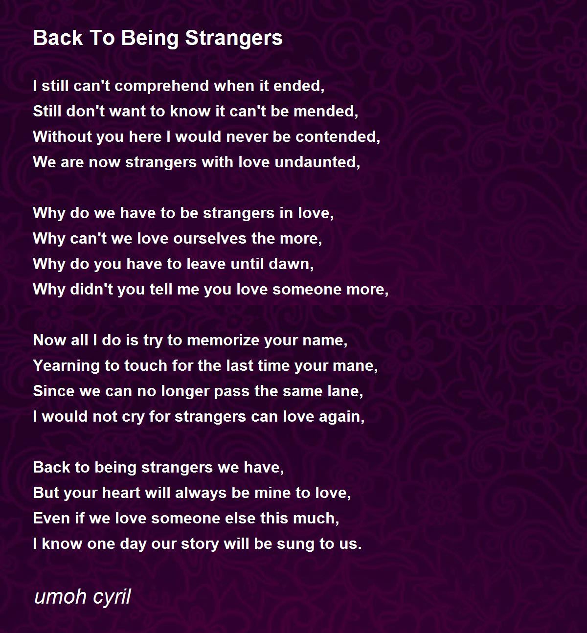 Being someone with love poems about in Being In
