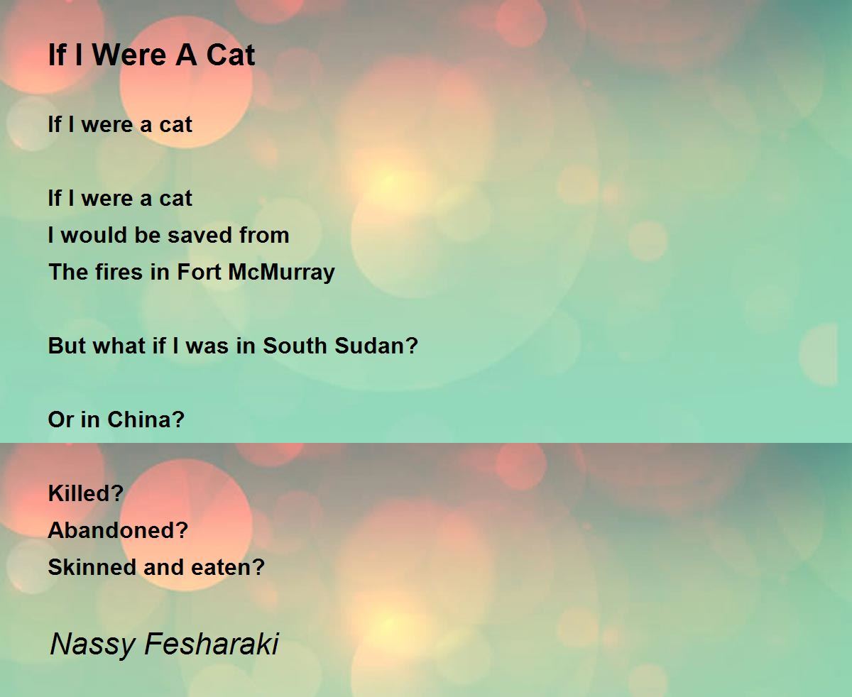 If I Were A Cat by Nassy Fesharaki If I Were A Cat Poem