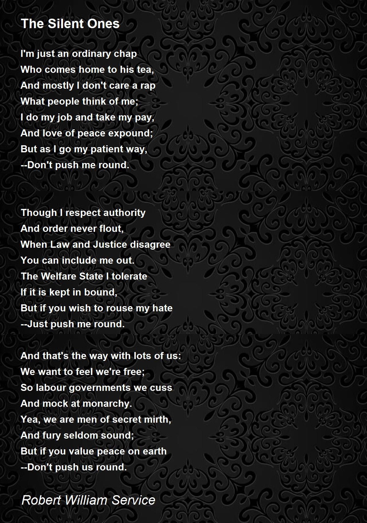 Silent Ones They Want Me Dead