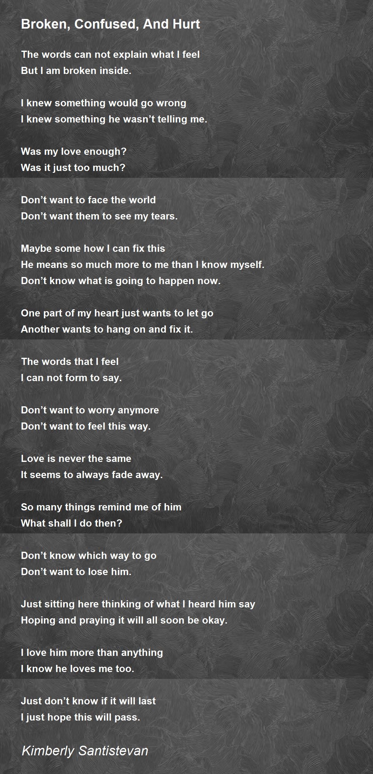 Poems About Being Broken Inside – PRVOE
