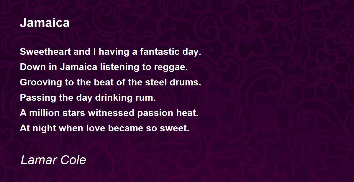 Poem About Crime And Violence In Jamaica