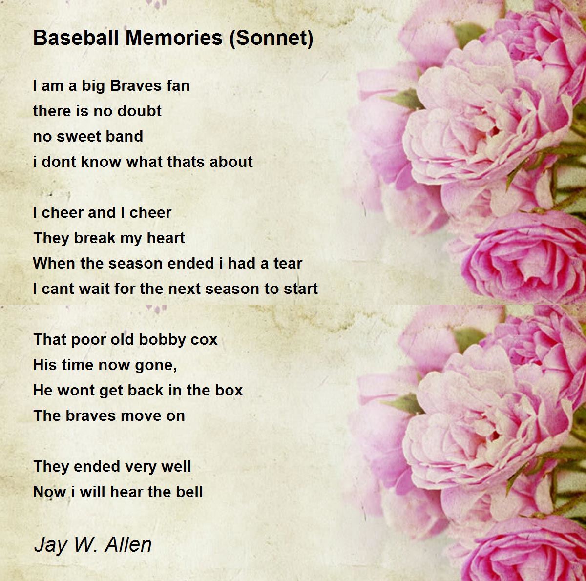 Baseball Memories Baseball Memories Poem by Jay W