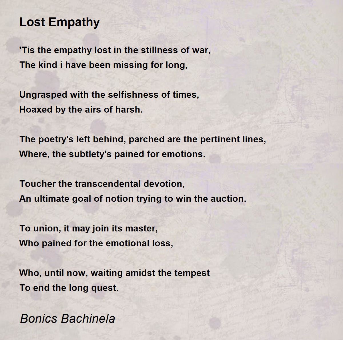 Emapthy Poem Death Empathy Quotes