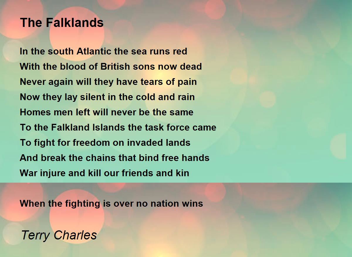 The Falklands by Terry Charles - The Falklands Poem