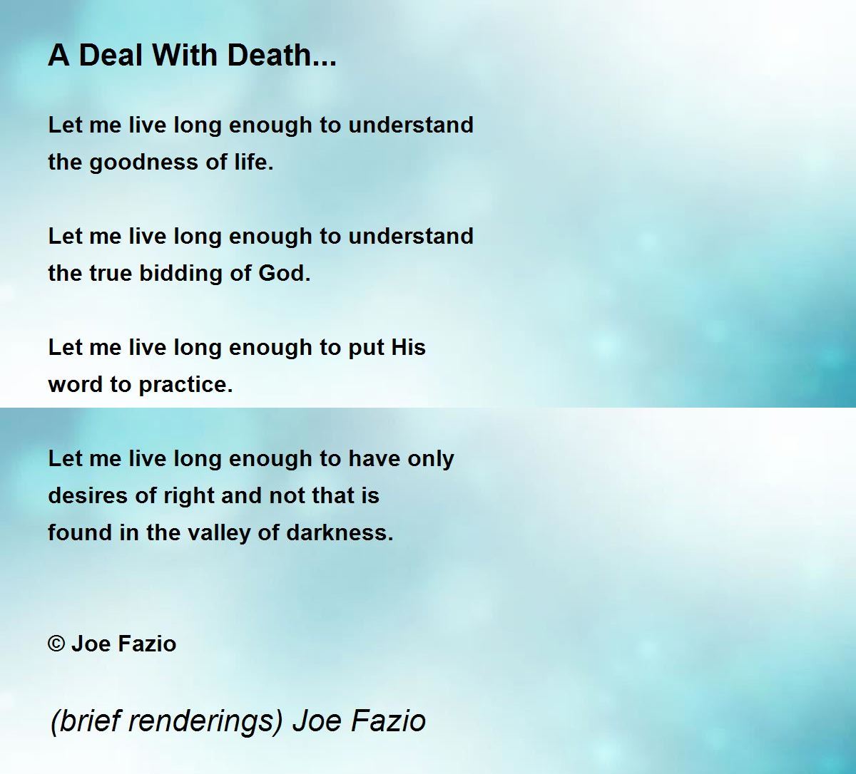 Write a poem about deal or no deal 08 image