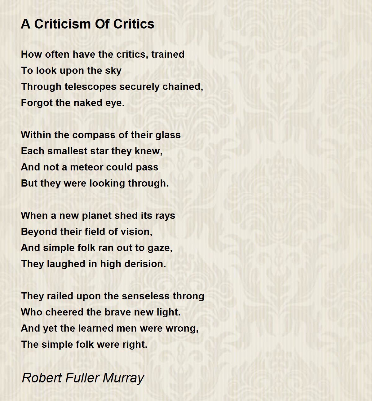 what kind of poem is an essay on criticism