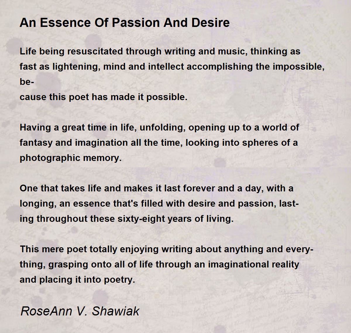 An Essence Of Passion And Desire An Essence Of Passion And Desire