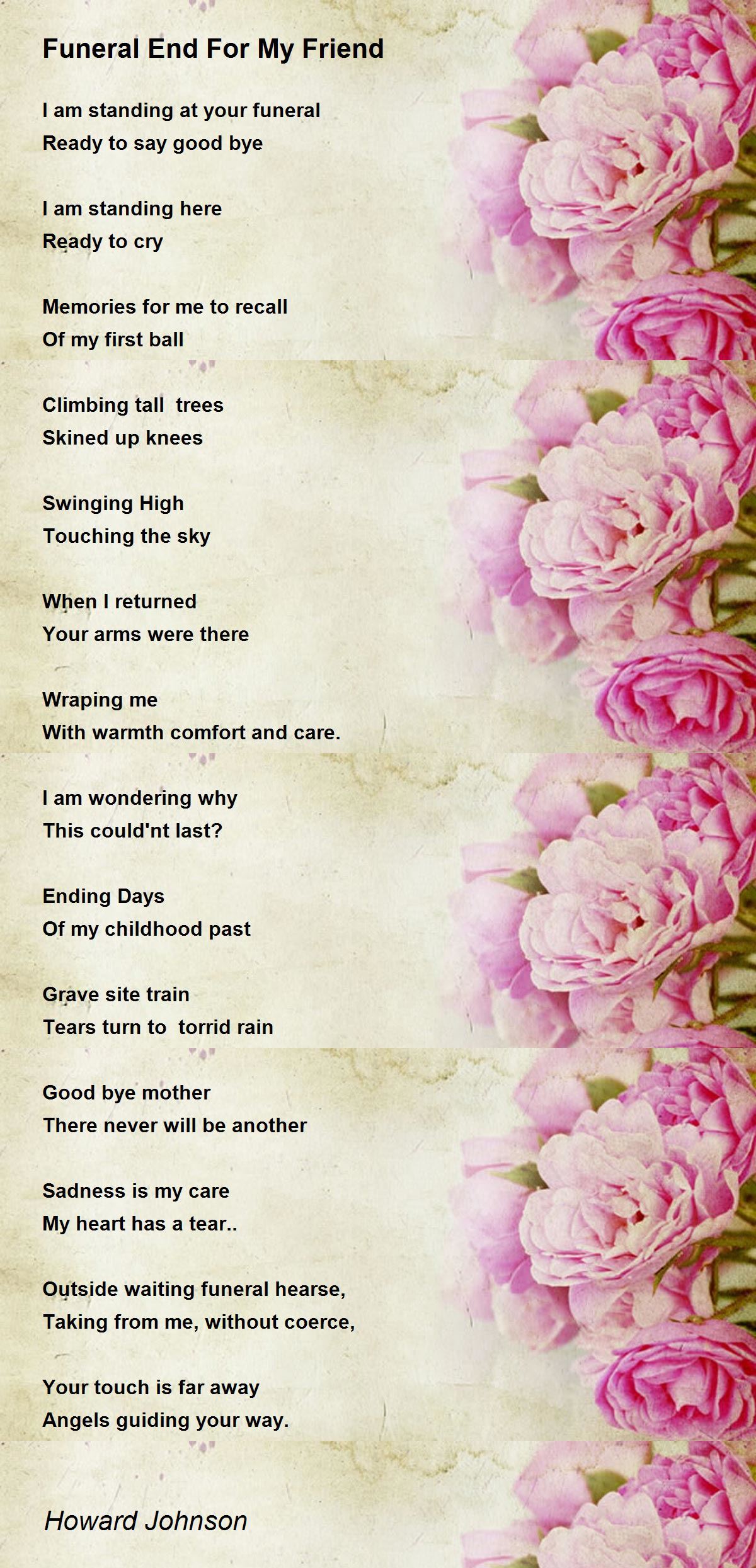 Funeral Poems To Say Goodbye Funeral Poems Funeral Poem Funeral Poems