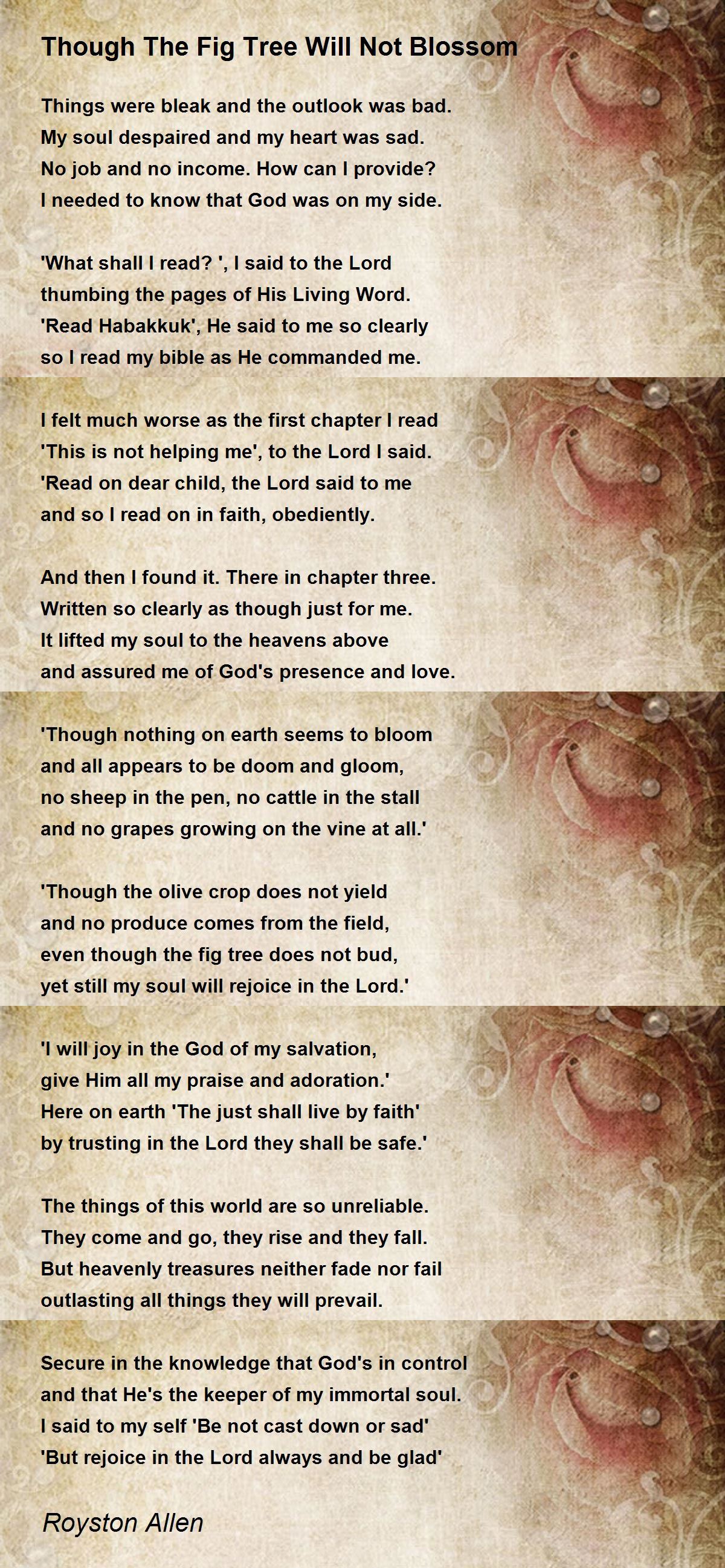 Though The Fig Tree Will Not Blossom Though The Fig Tree Will Not