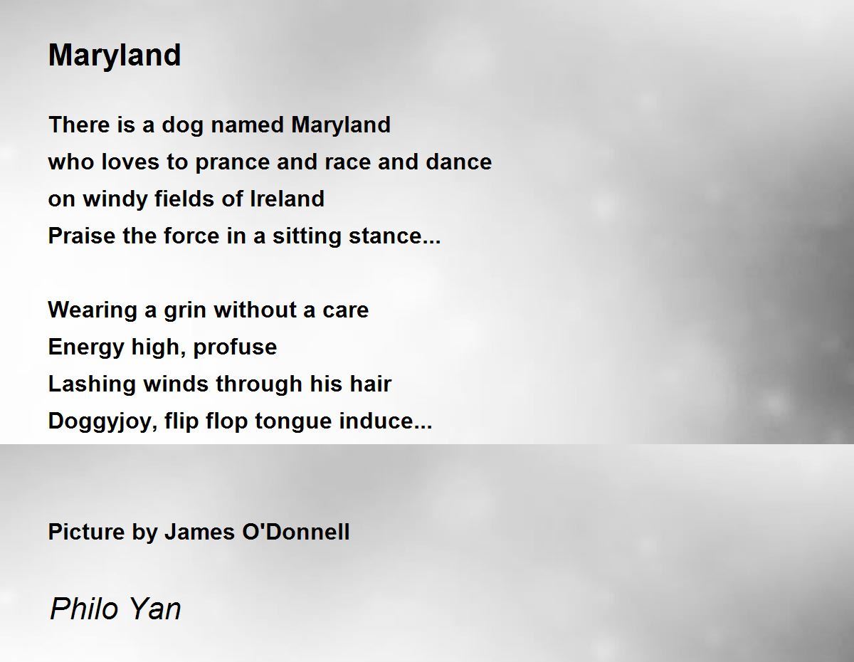 Maryland Poem by Philo Yan Poem Hunter