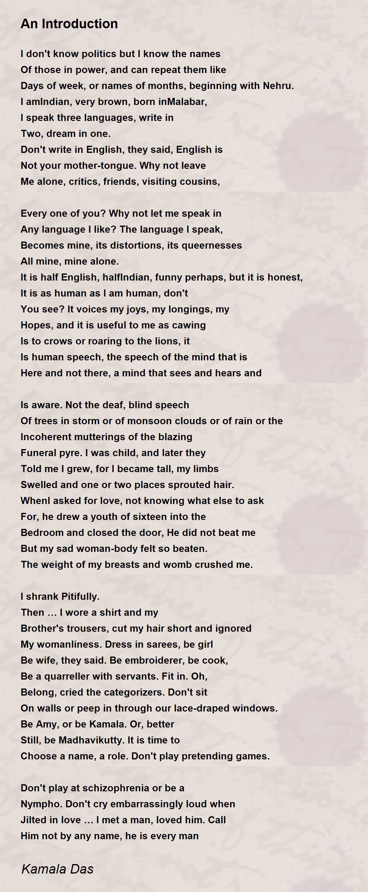for every woman poem