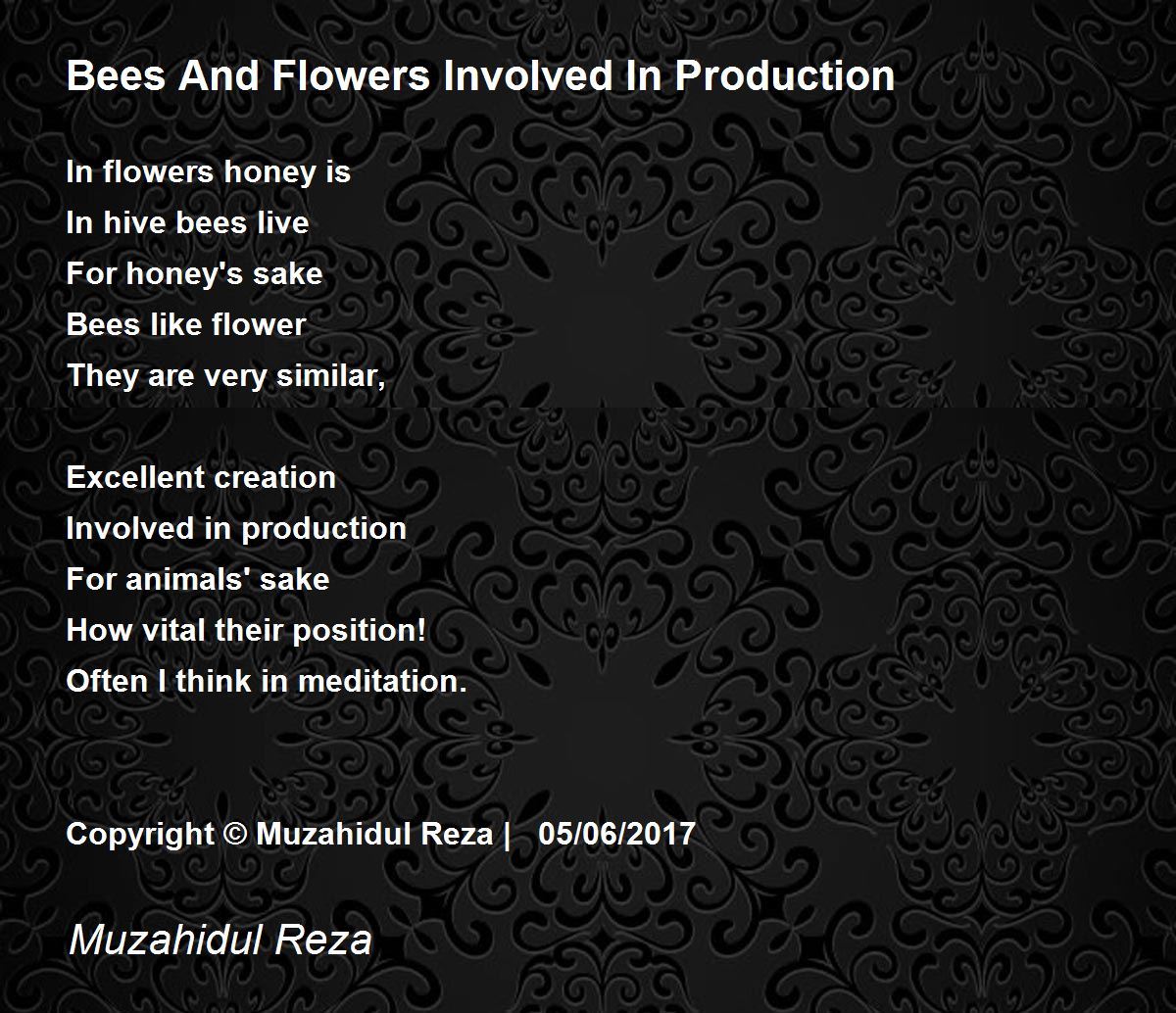 Bees And Flowers Involved In Production Bees And Flowers Involved In