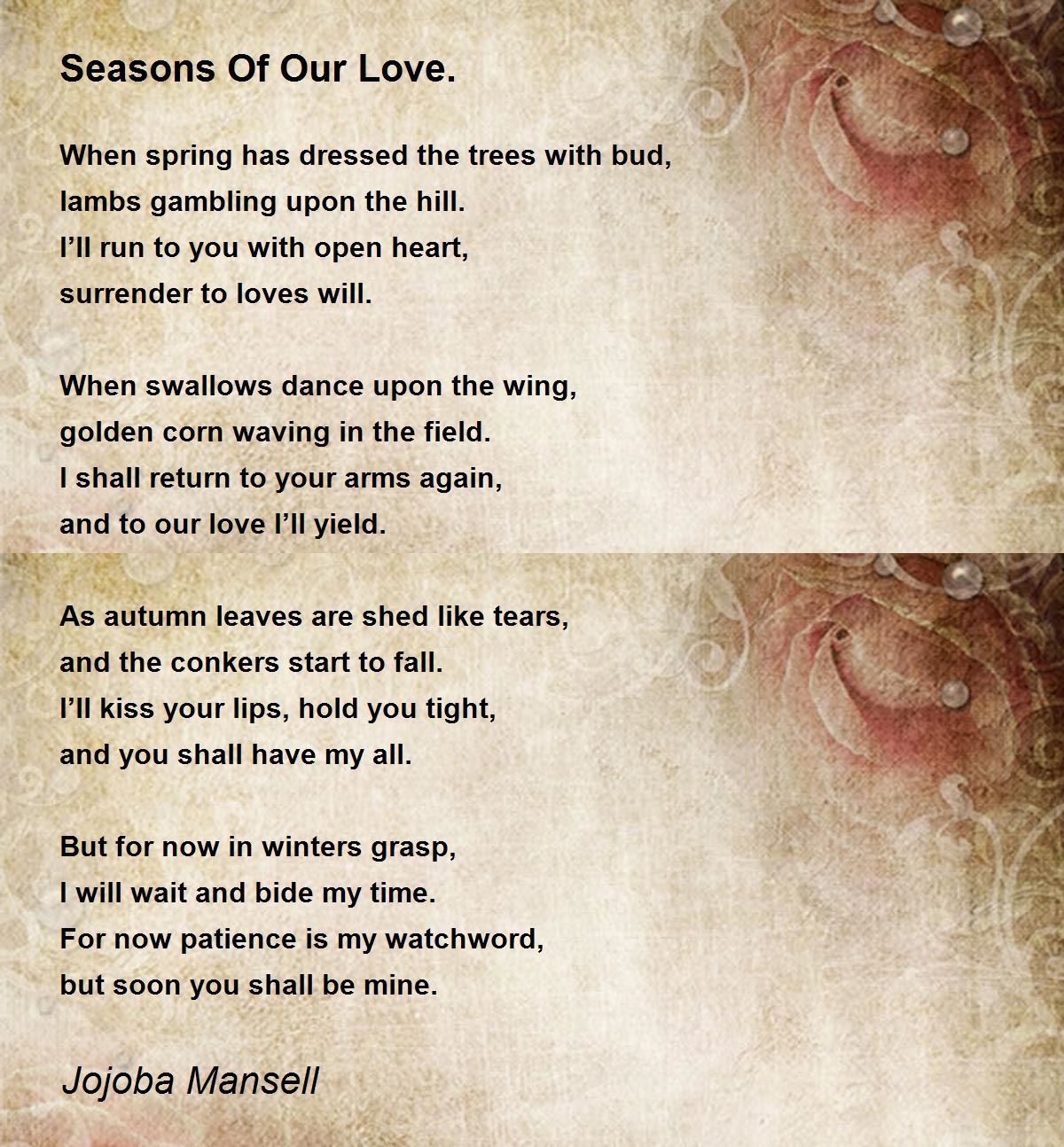 Seasons Of Our Love. Seasons Of