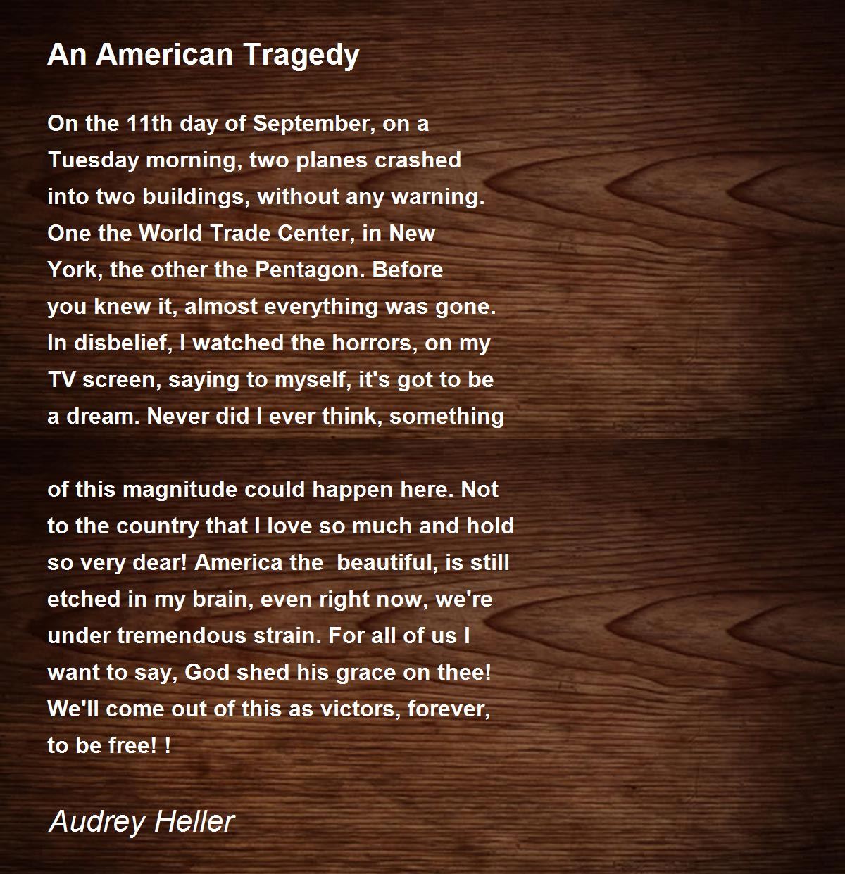 american tragedy essay paper
