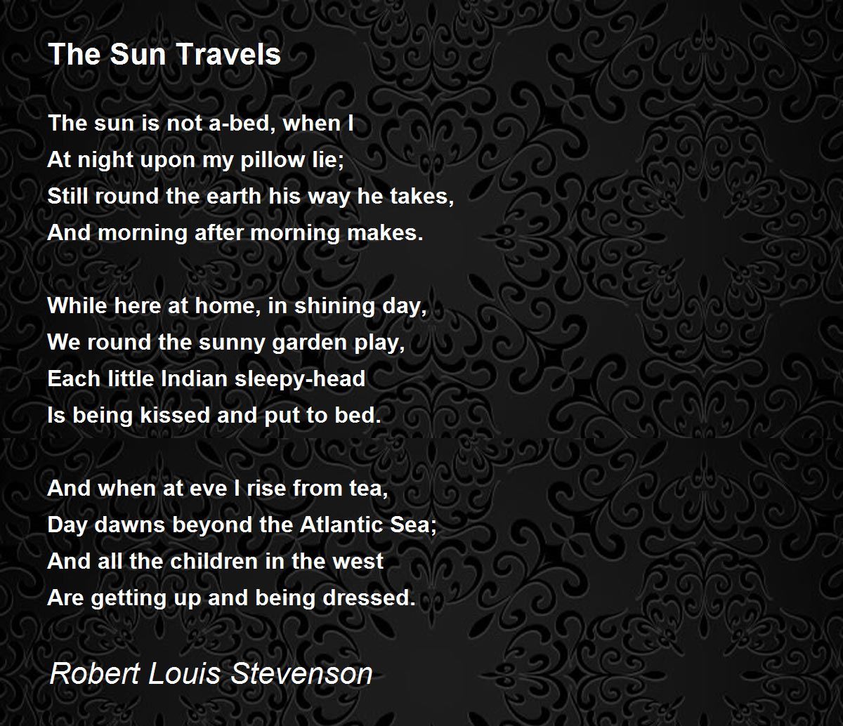 a good boy poem by robert louis stevenson