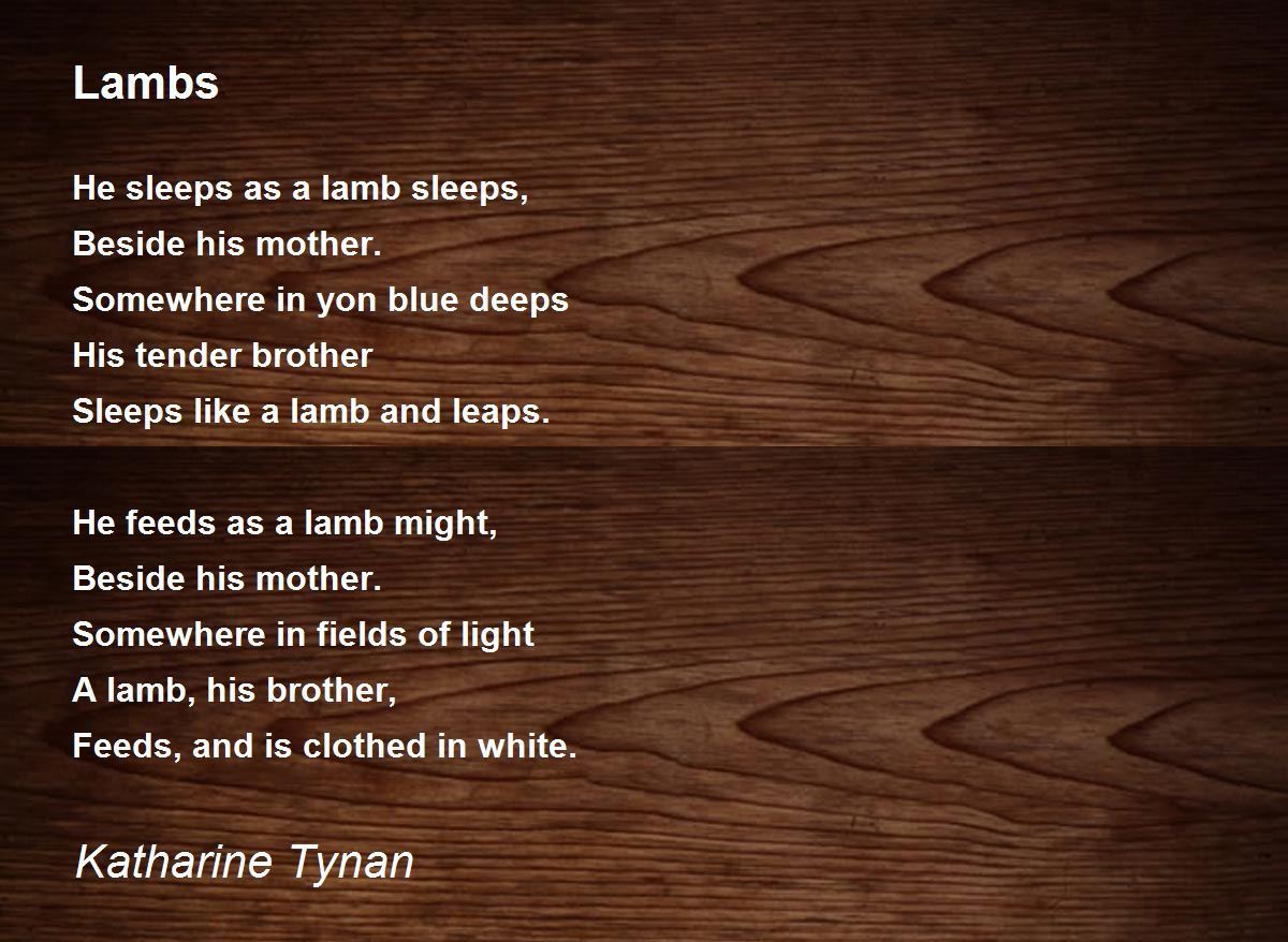what is the poem the lamb about