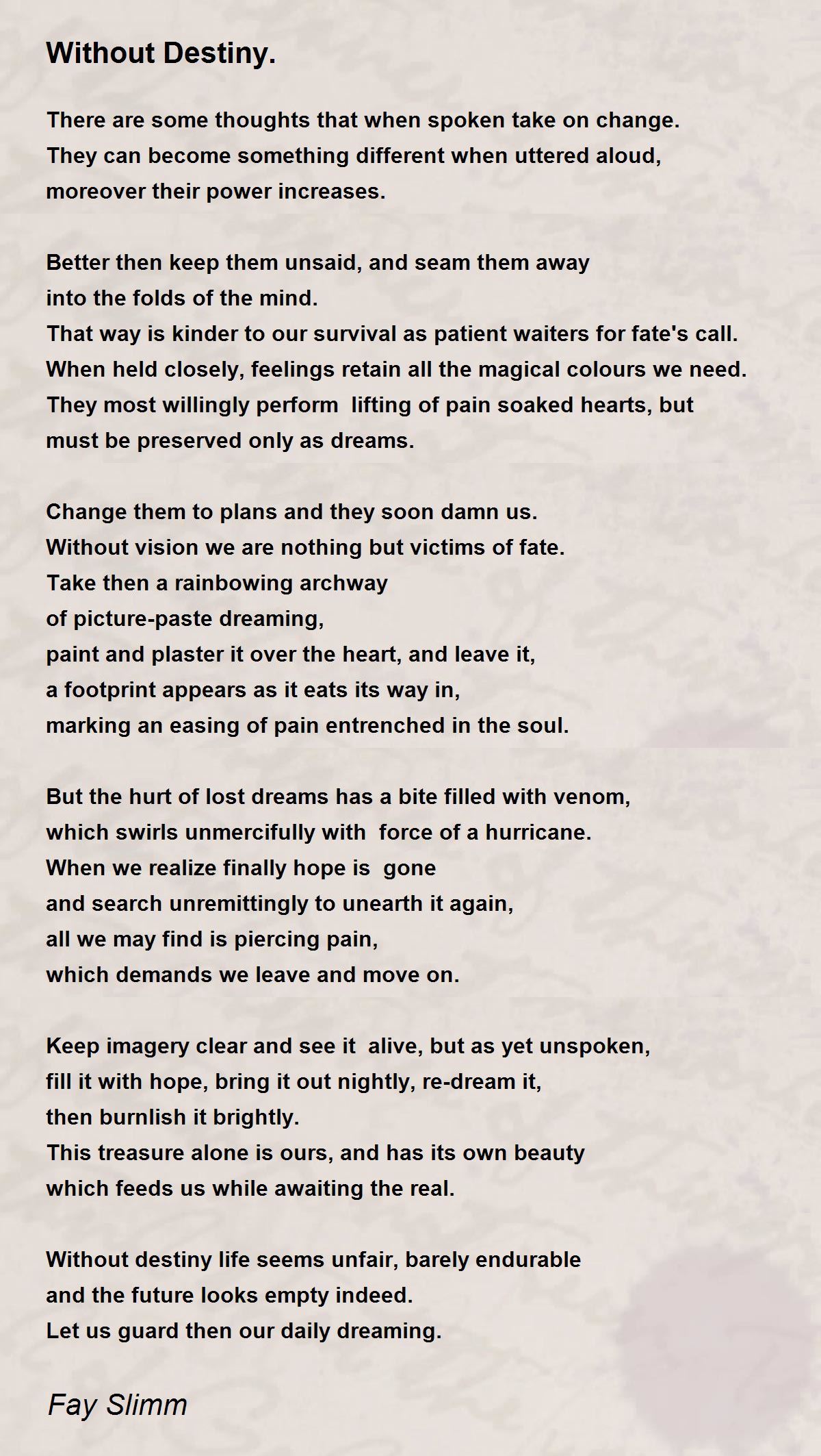 Destiny Poems - Poems For Destiny Poems - Poem Hunter