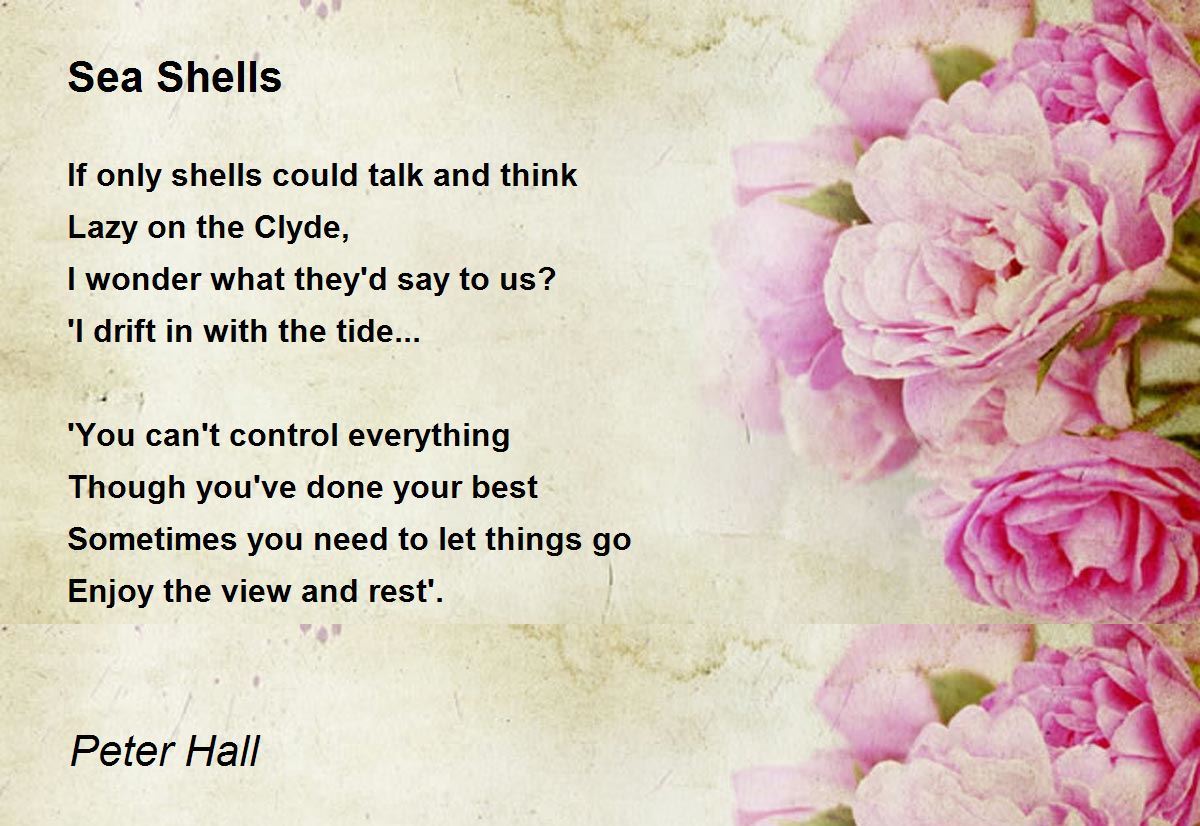 Sea Shells by Peter Hall Sea Shells Poem