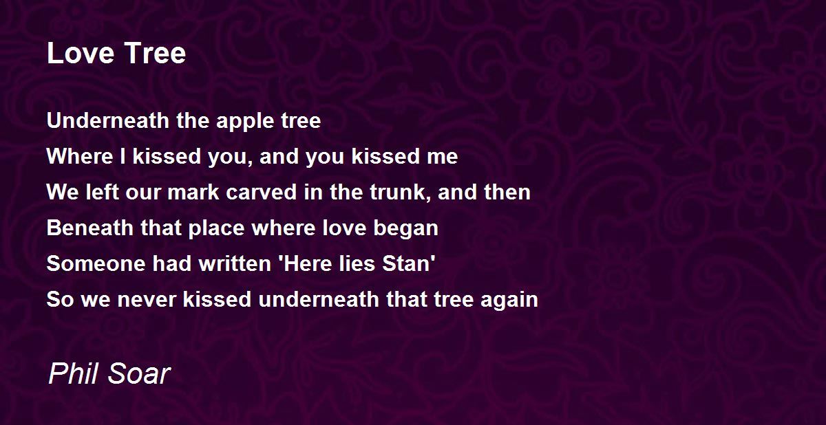 Love Tree by Phil Soar Love Tree Poem