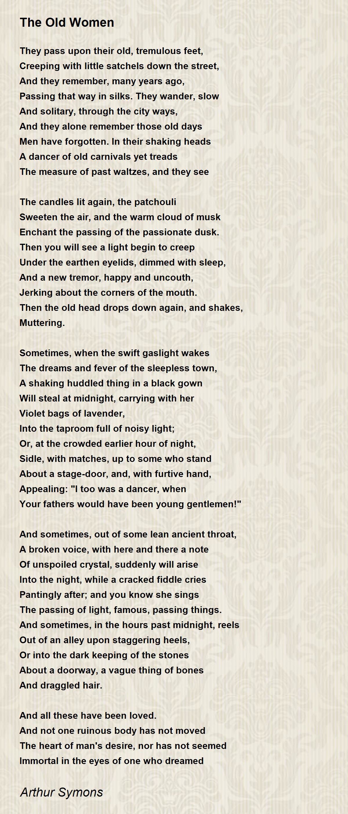 Poem love and old lady essay 08 picture