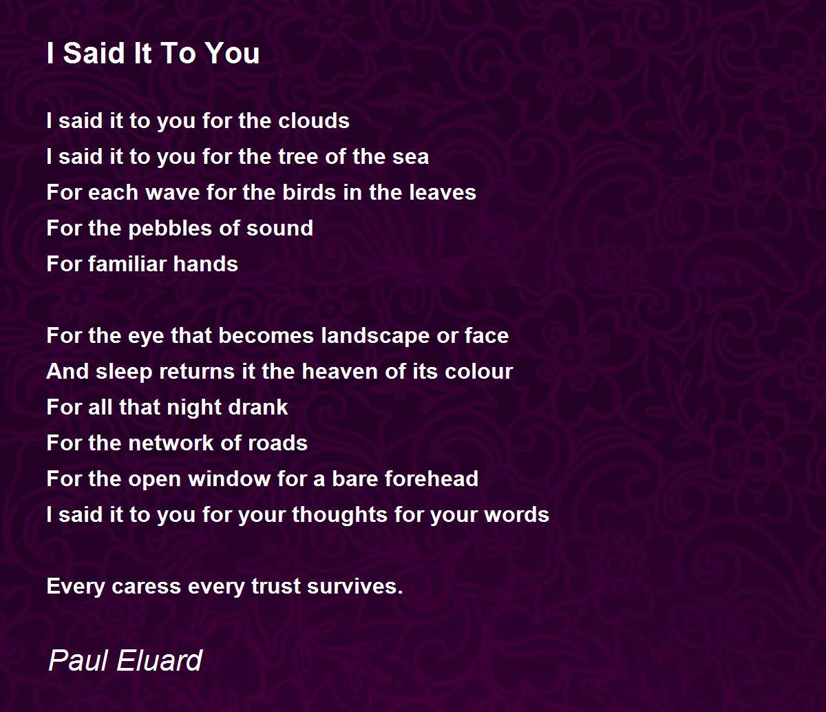 Paul éluard Last Love Poems Of Paul Eluard