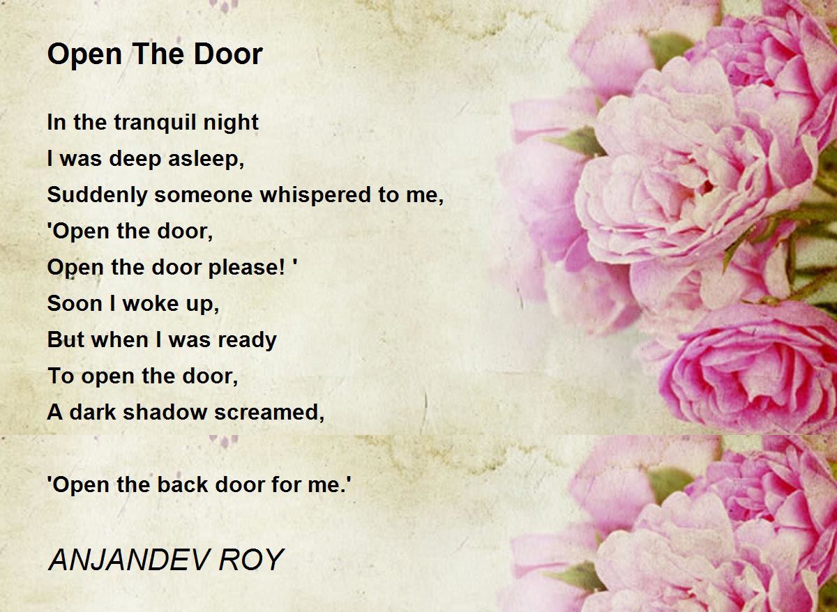Open The Door Open The Door Poem by ANJANDEV ROY