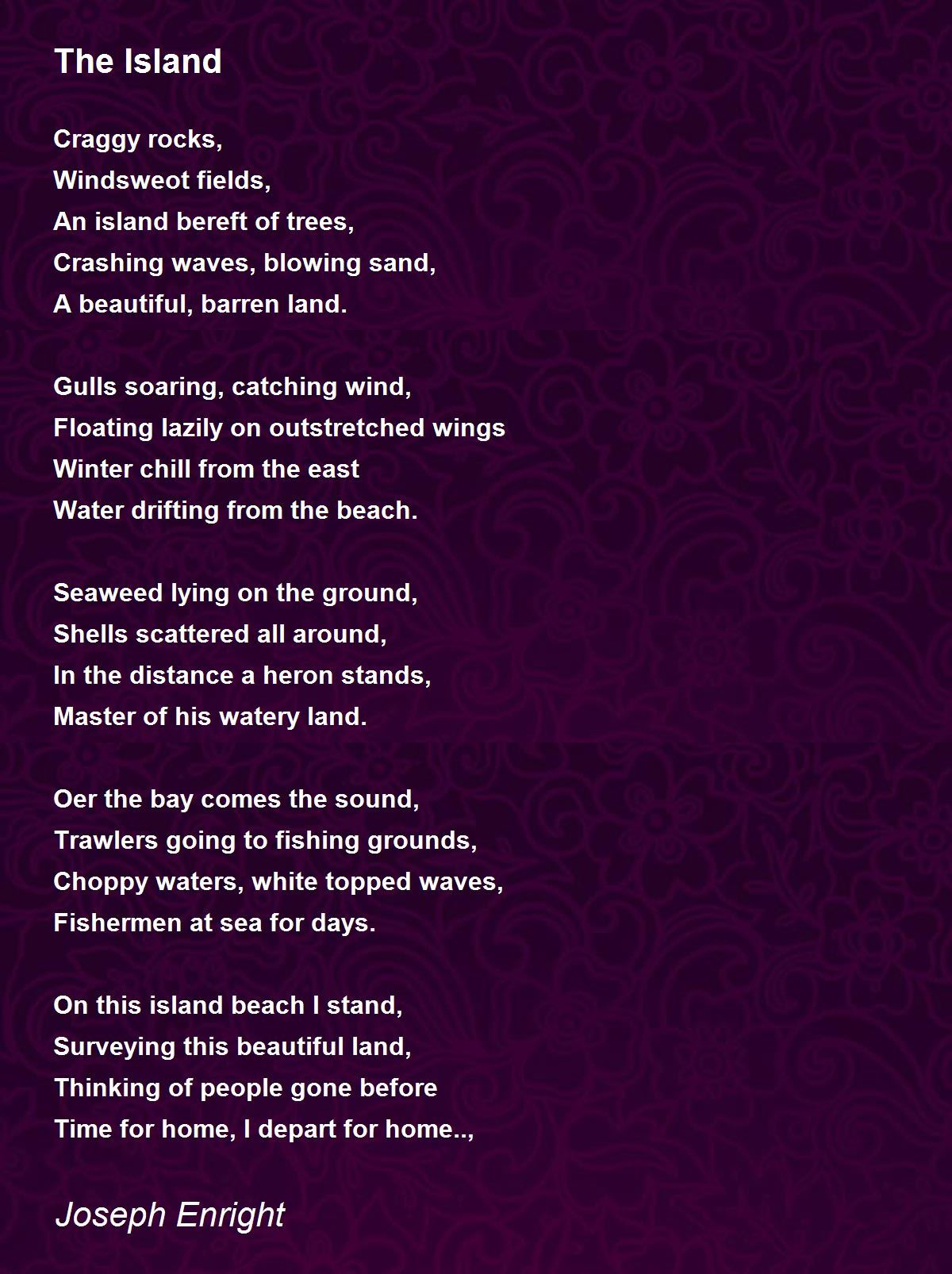 The Island The Island Poem by Joseph Enright