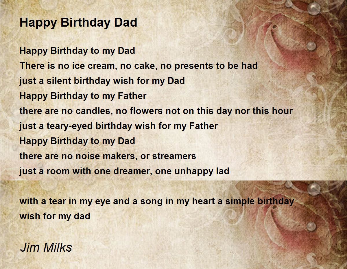 birthday essay for dad