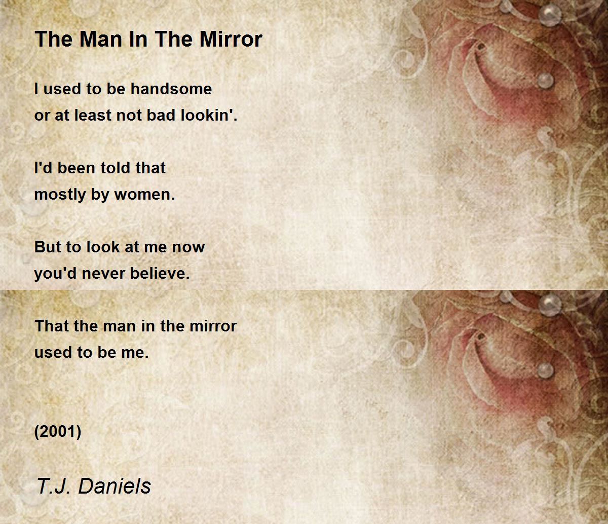 essay about man in the mirror