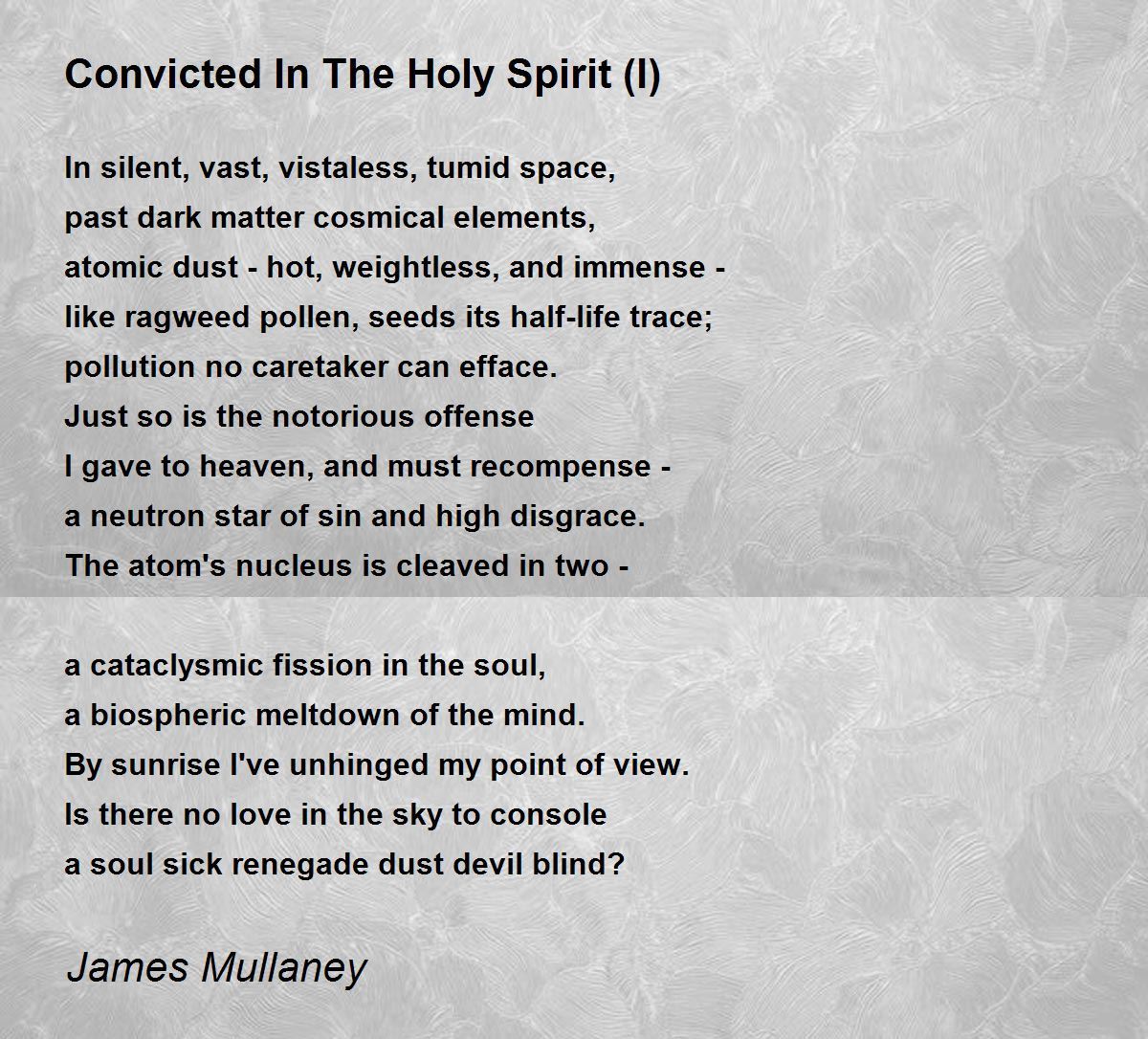 Convicted In The Holy Spirit (I)