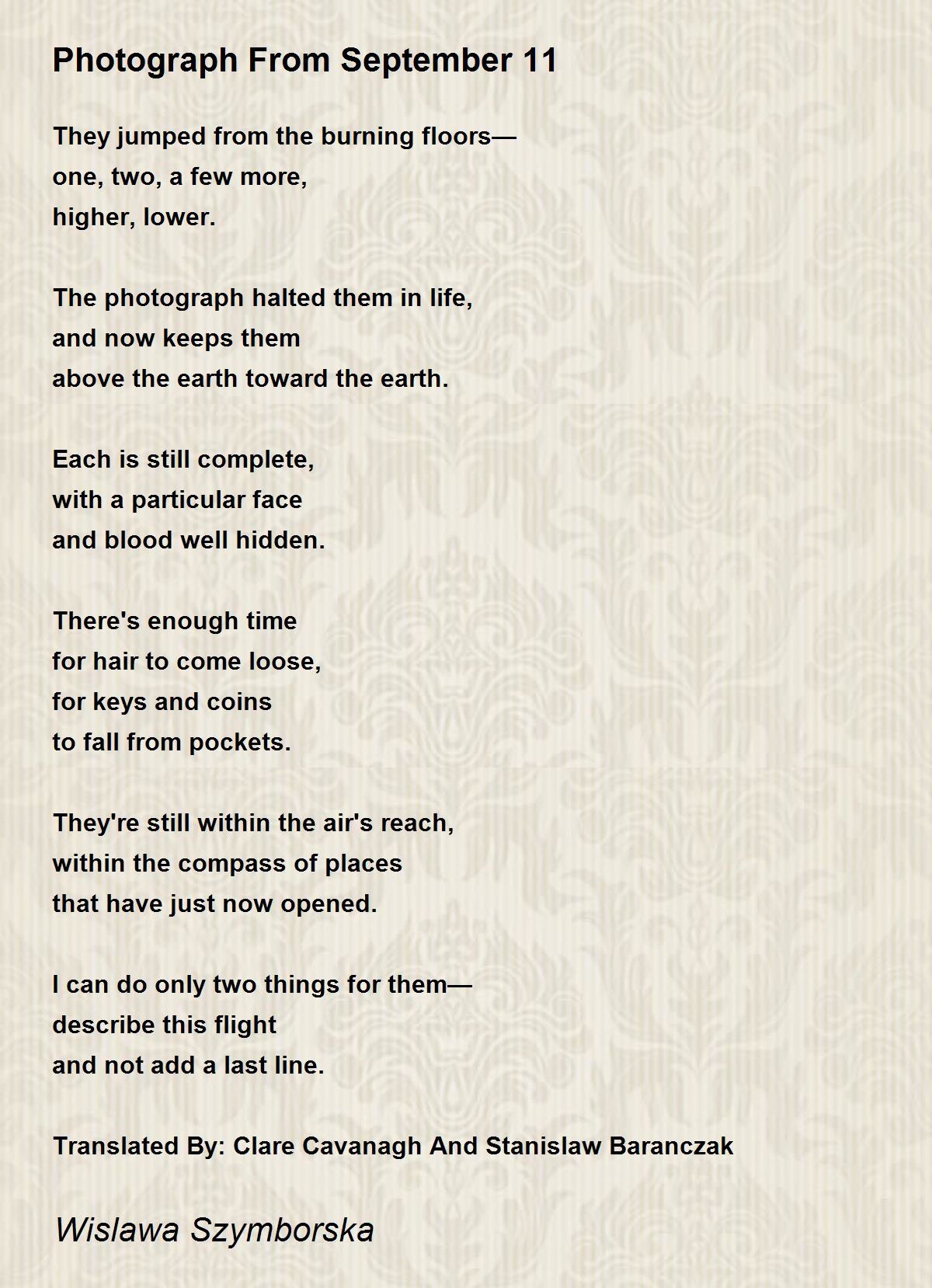 Photograph From September 11 Photograph From September 11 Poem by