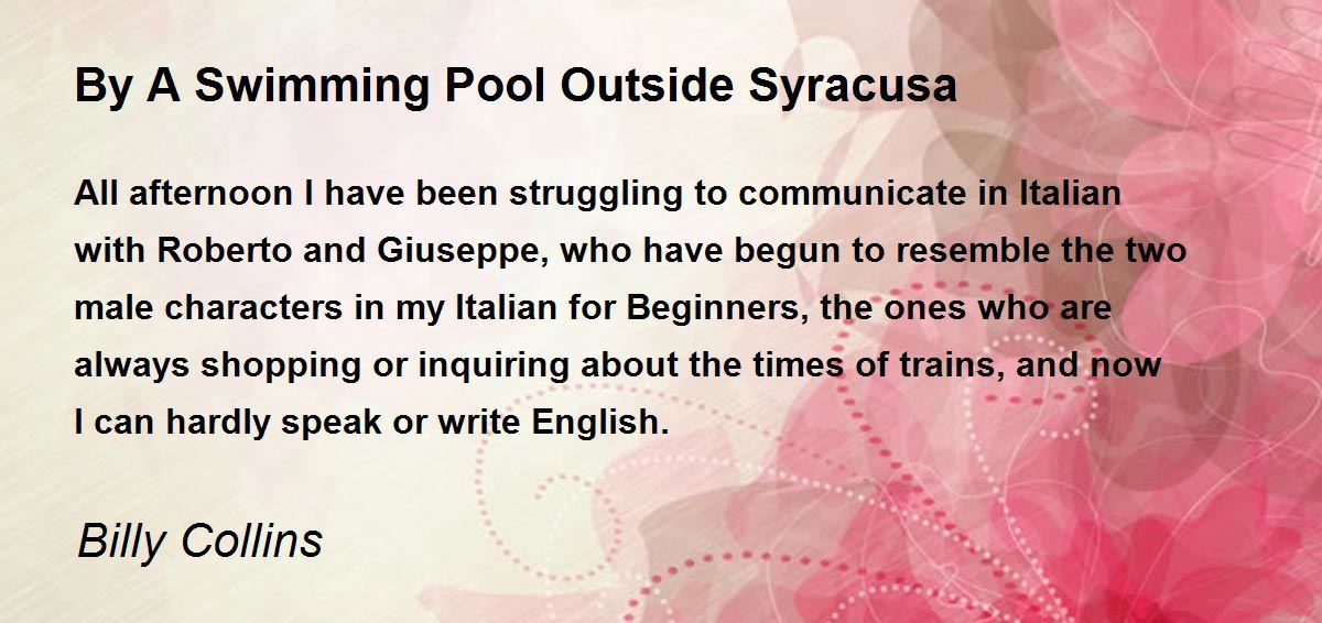 Swimming Poems Poems For Swimming Poem Hunter