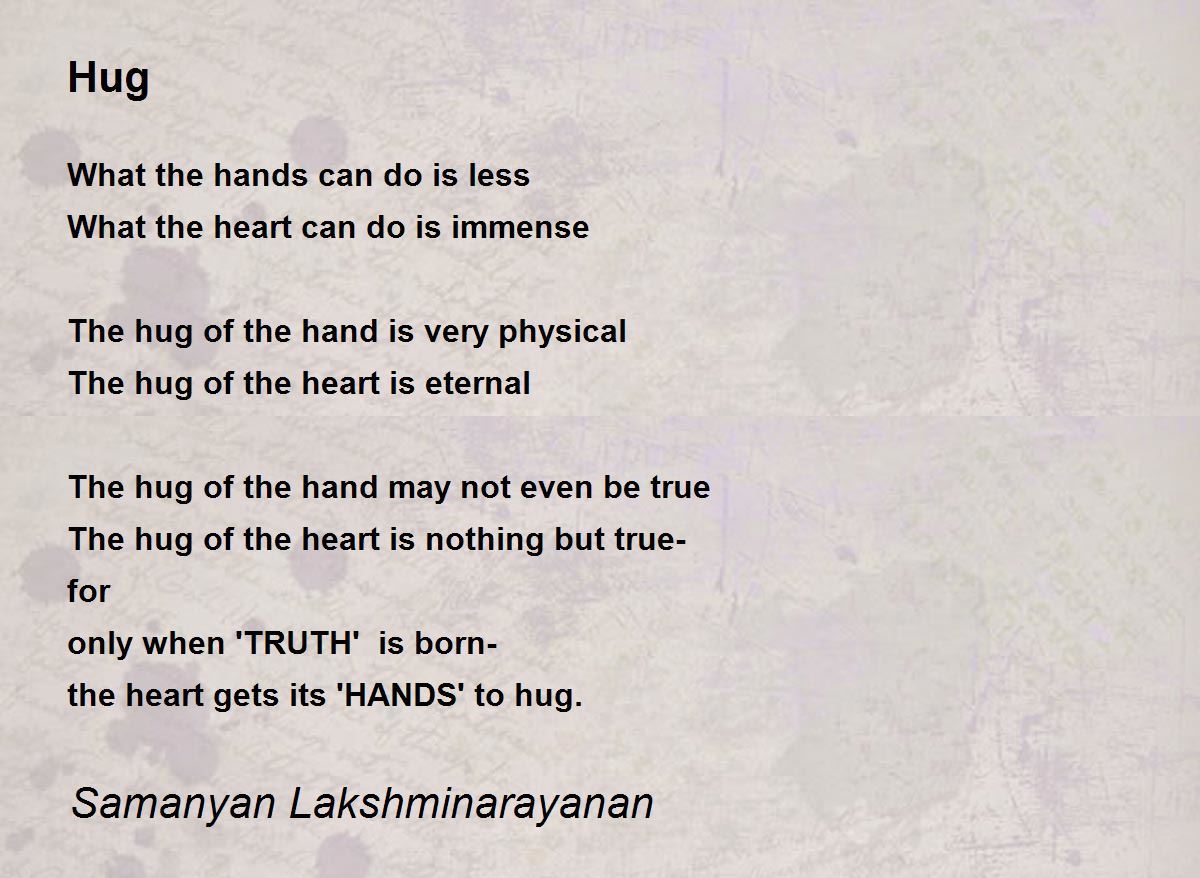 Hug Poem Free Poems About Hugs , Poem About The Power Of A Hug, Free Hugs – MRHZAS