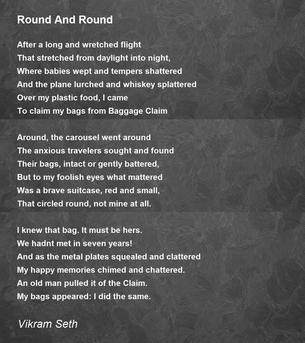 night a quotes Round Poem Poem Seth Round Hunter  And by Vikram