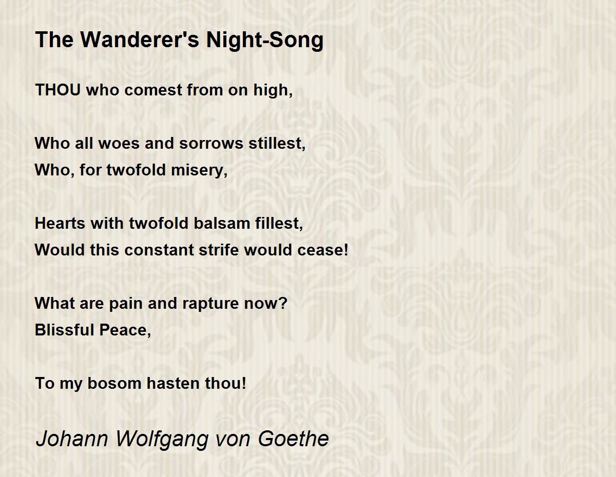 the night wanderer essay