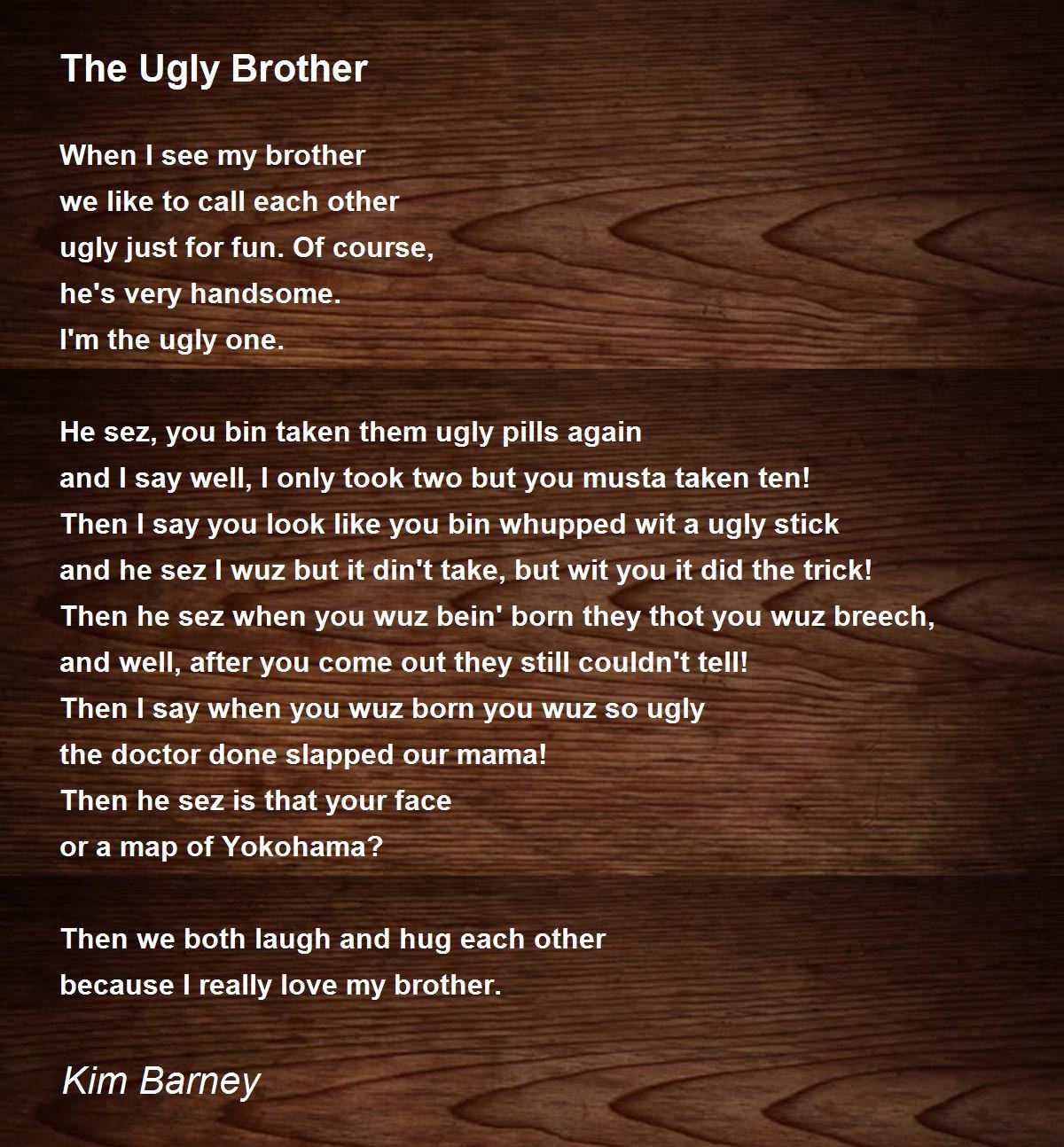 The Ugly Brother Download. brother poems. 
