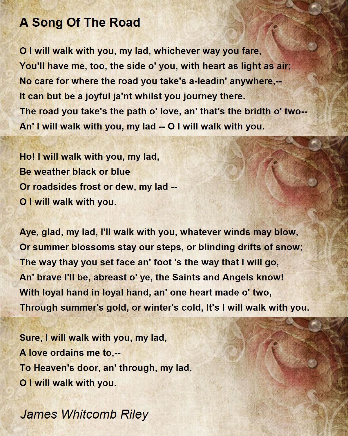 A Song Of The Road by James Riley A Song Of The