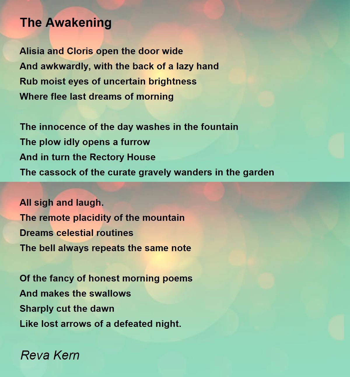 the awakening poem