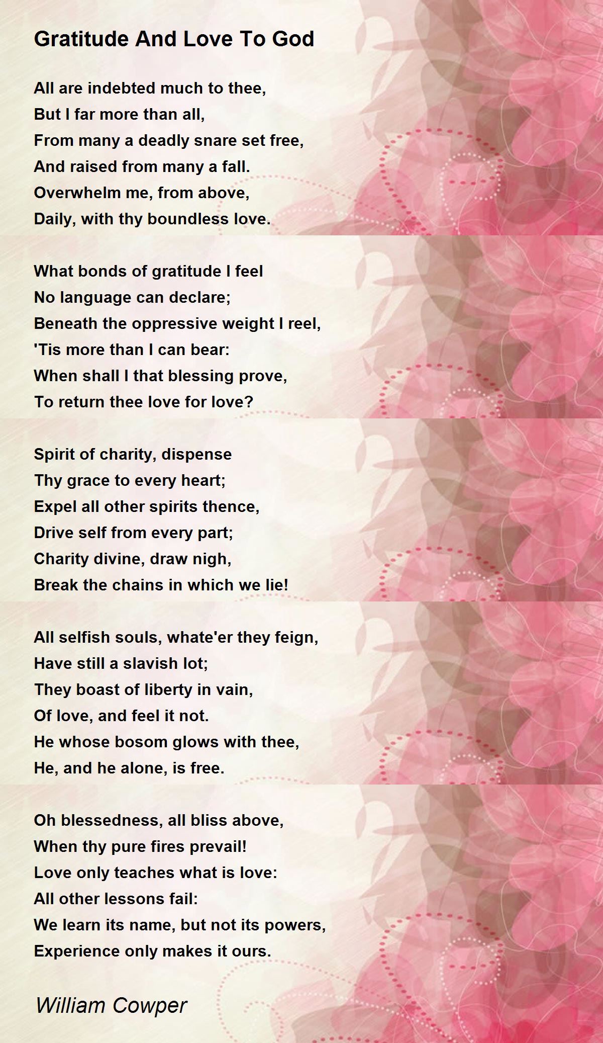 Poems Of Appreciation And Gratitude