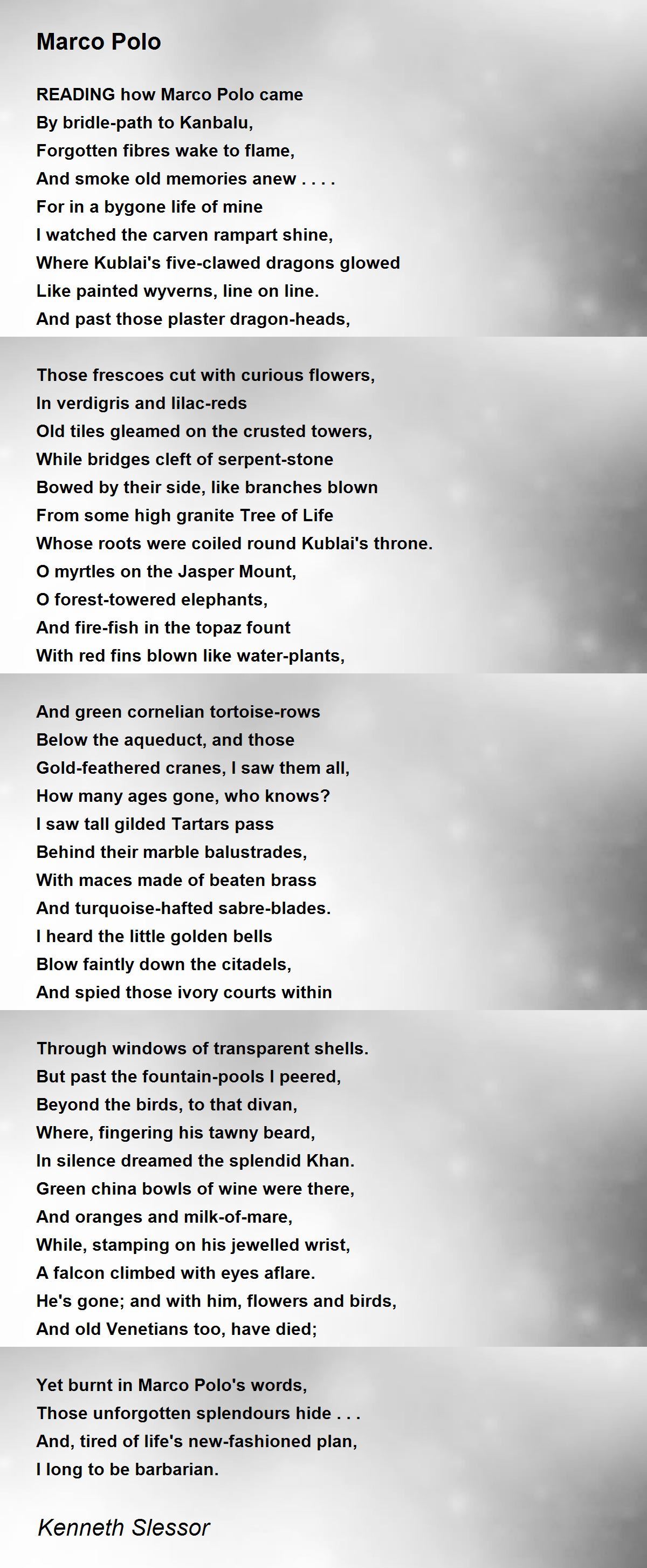 five bells poem
