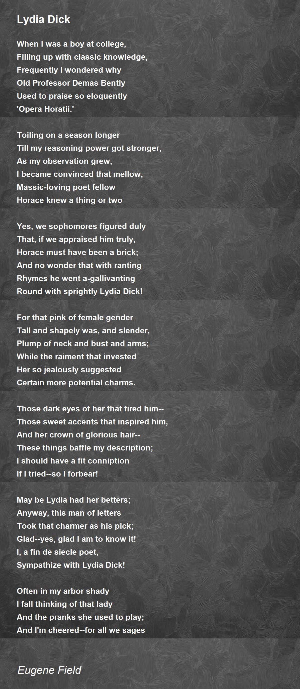 Dick Poem 70
