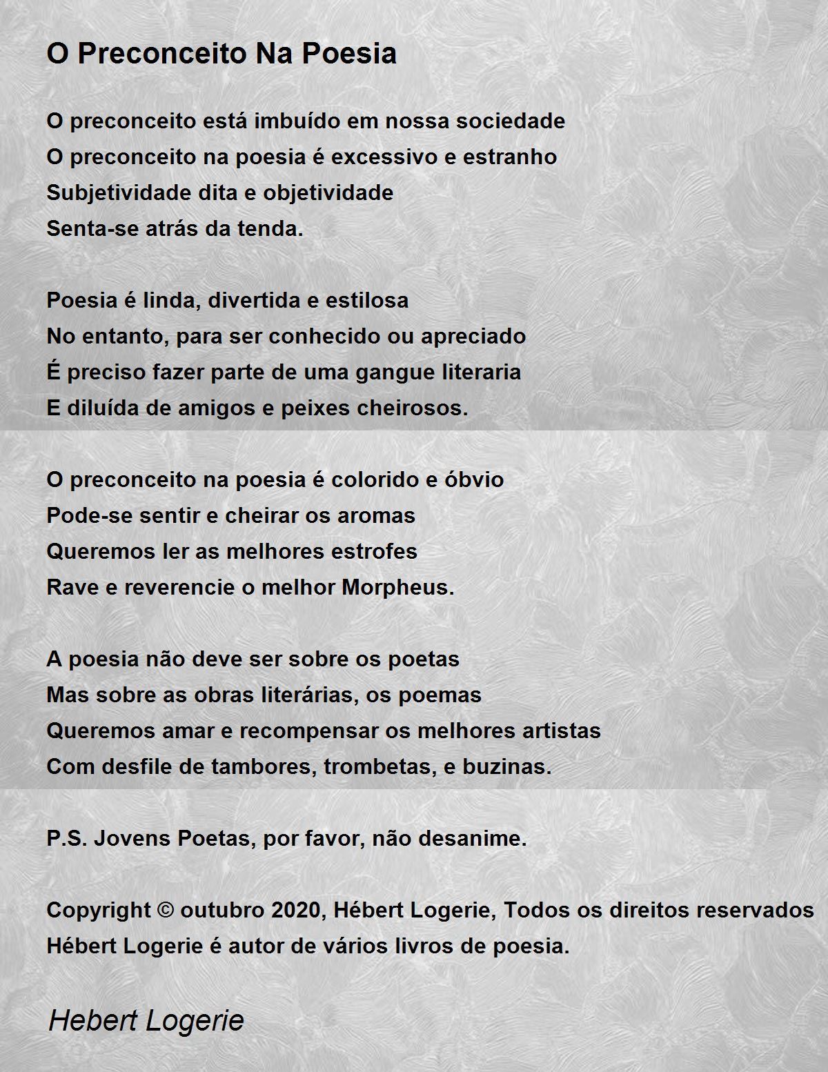 Poesia Sobre O Preconceito - FDPLEARN