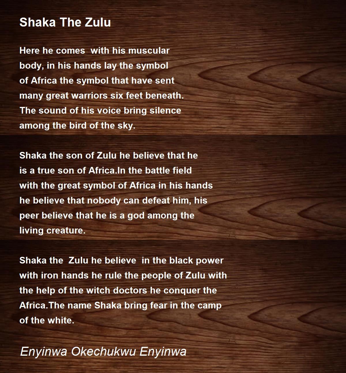 shaka zulu essay in isizulu