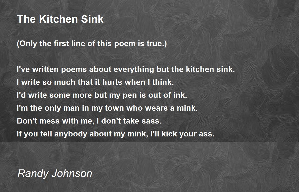 the kitchen sink new and selected poems albert goldbarth