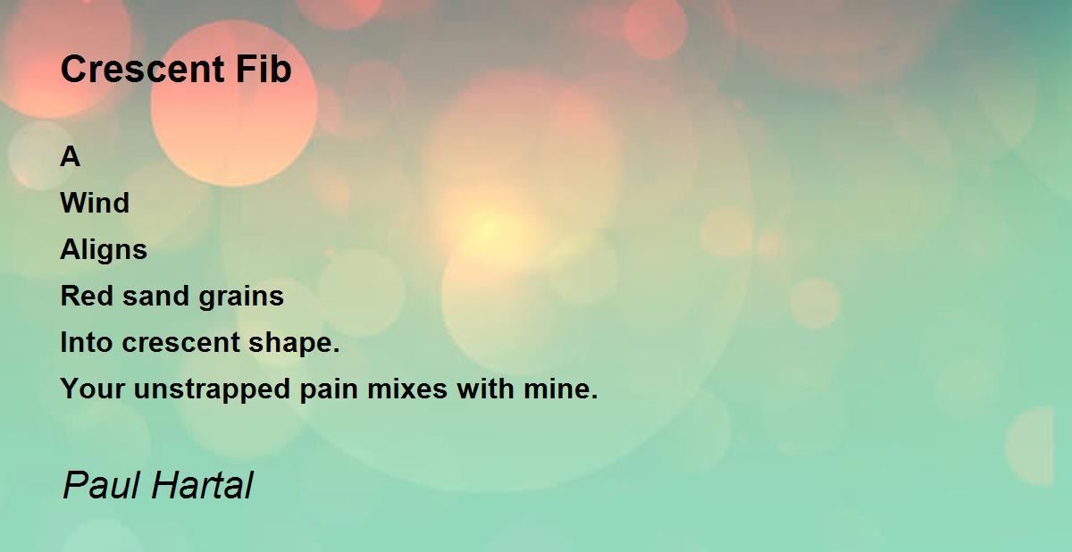 Fib Poem Examples | Poetry composition using Fibonacci and Phi – YGNC